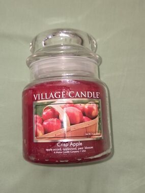 Village Candle Crisp Apple autumn Scented Jar Candle